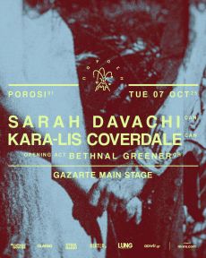 SARAH DAVACHI + KARA-LIS COVERDALE live στην Αθήνα 