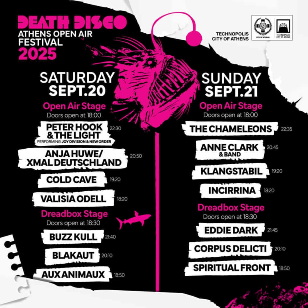 DEATH DISCO 2025 stages and timetable