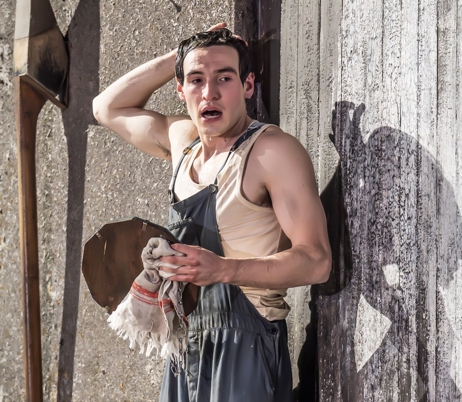 Éanna Hardwicke Christy Mahon in The Playboy of the Western World at the National Theatre. c Marc Brenner 02136